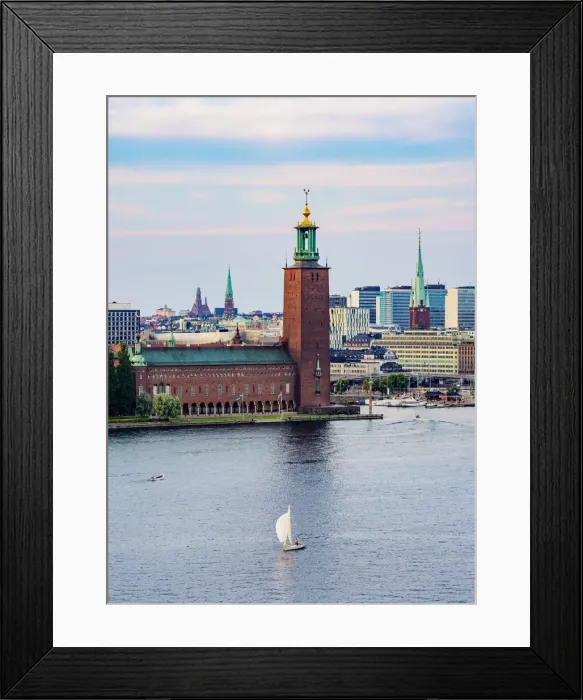 Framed Print : City Hall, elevated view, Stockholm, Stockholm County, Sweden Framed Print : City Hall, elevated view, Stockholm, Stockholm County, Sweden