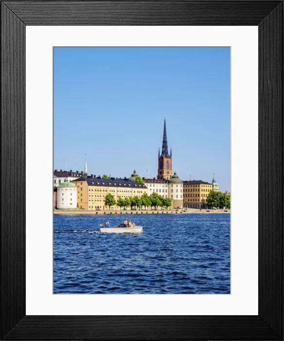 Framed Print : View towards the Riddarholmen Church, Stockholm, Stockholm County, Sweden Framed Print : View towards the Riddarholmen Church, Stockholm, Stockholm County, Sweden