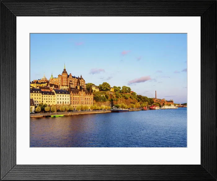 Framed Print : Sodermalm at sunrise, Stockholm, Stockholm County, Sweden Framed Print : Sodermalm at sunrise, Stockholm, Stockholm County, Sweden