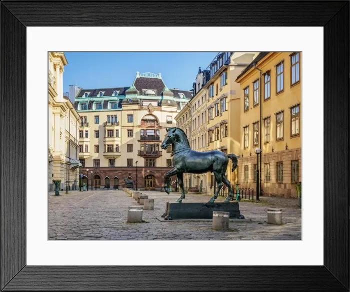 Framed Print : Blasieholmstorg, Stockholm, Stockholm County, Sweden