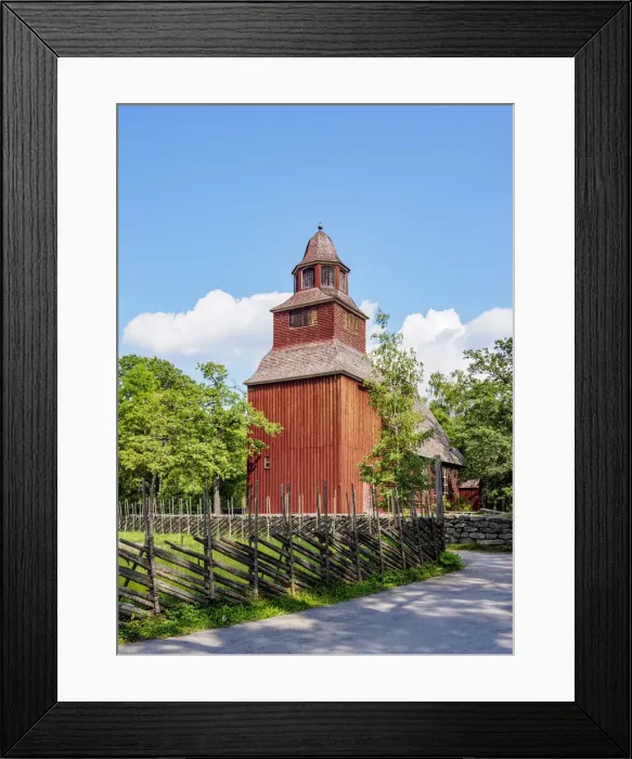 Framed Print : Seglora Church, Skansen open air museum, Stockholm, Stockholm County, Sweden Framed Print : Seglora Church, Skansen open air museum, Stockholm, Stockholm County, Sweden