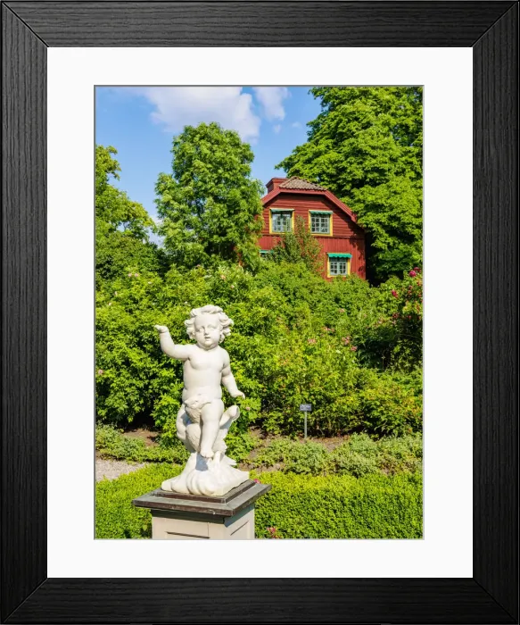 Framed Print : Sculpture in Skansen open air museum, Stockholm, Stockholm County, Sweden Framed Print : Sculpture in Skansen open air museum, Stockholm, Stockholm County, Sweden