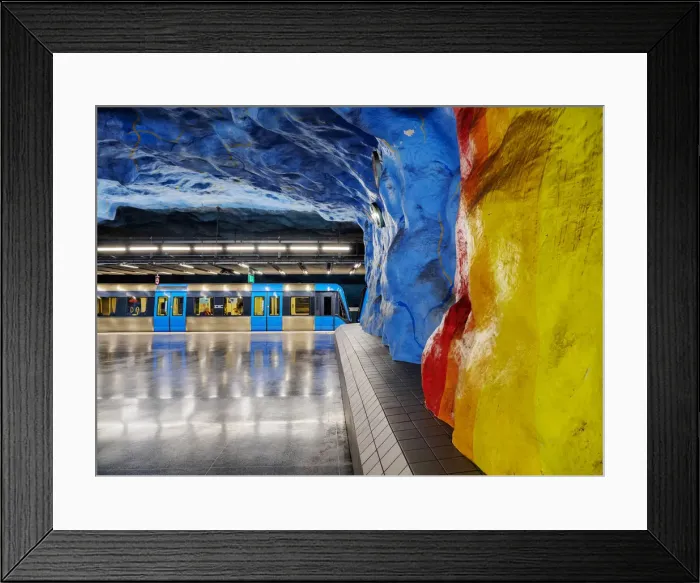 Framed Print : Stadion Metro Station, Stockholm, Stockholm County, Sweden Framed Print : Stadion Metro Station, Stockholm, Stockholm County, Sweden