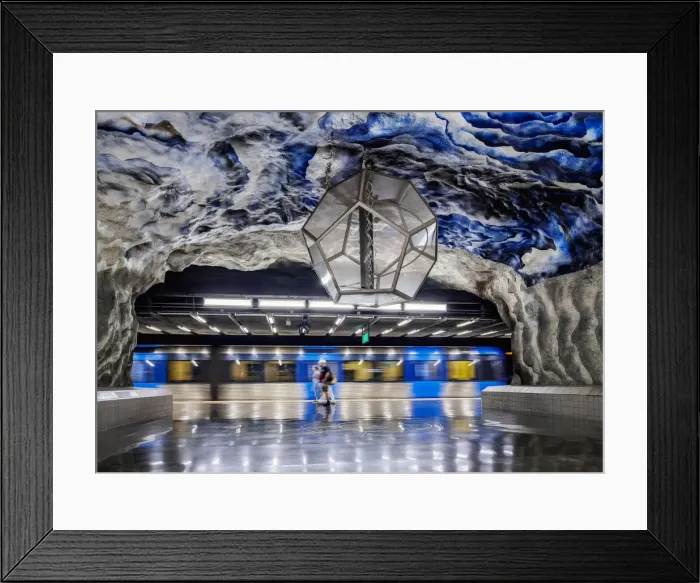 Framed Print : Tekniska hogskolan metro station, Stockholm, Stockholm County, Sweden Framed Print : Tekniska hogskolan metro station, Stockholm, Stockholm County, Sweden