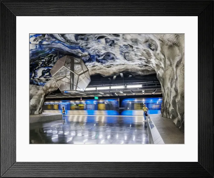 Framed Print : Tekniska hogskolan metro station, Stockholm, Stockholm County, Sweden Framed Print : Tekniska hogskolan metro station, Stockholm, Stockholm County, Sweden