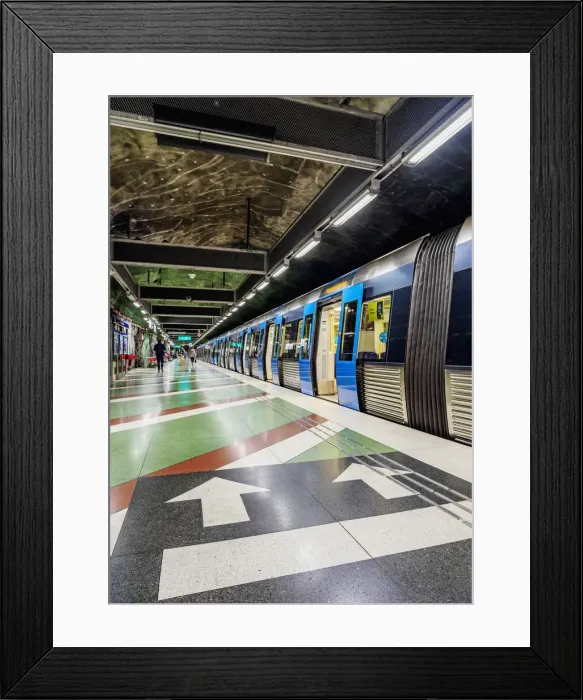 Framed Print : Kungstradgarden metro station, Stockholm, Stockholm County, Sweden