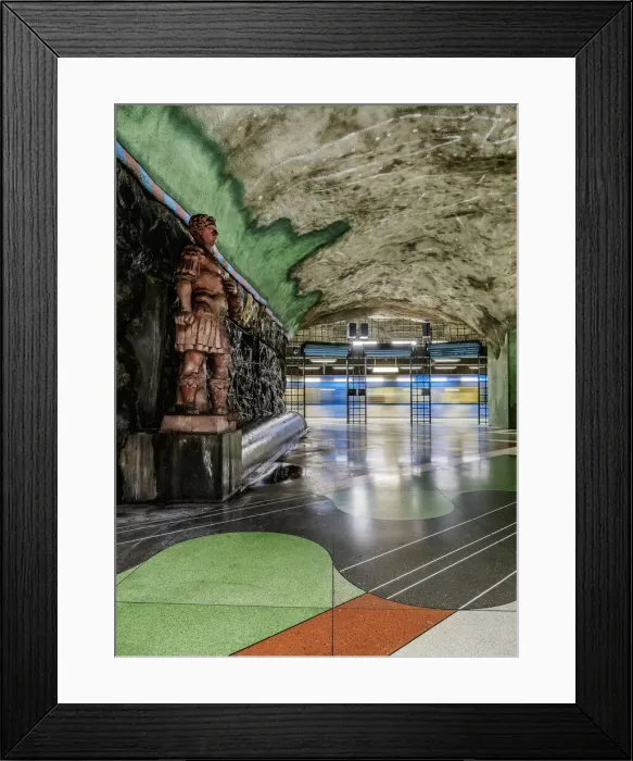 Framed Print : Kungstradgarden metro station, Stockholm, Stockholm County, Sweden
