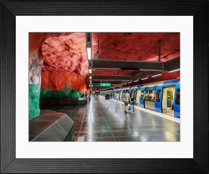 Framed Print : Solna Centrum Metro Station, Stockholm, Stockholm County, Sweden Framed Print : Solna Centrum Metro Station, Stockholm, Stockholm County, Sweden