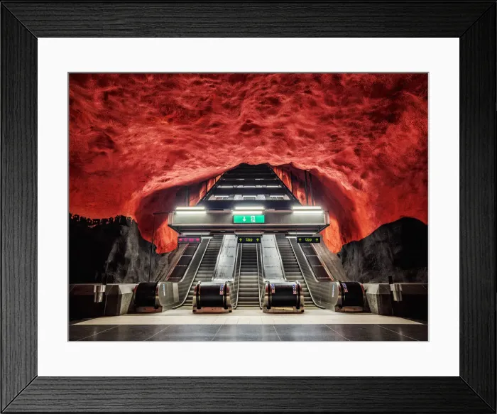 Framed Print : Solna Centrum Metro Station, Stockholm, Stockholm County, Sweden Framed Print : Solna Centrum Metro Station, Stockholm, Stockholm County, Sweden