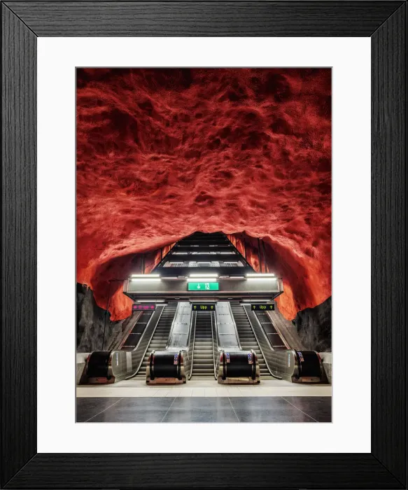 Framed Print : Solna Centrum Metro Station, Stockholm, Stockholm County, Sweden Framed Print : Solna Centrum Metro Station, Stockholm, Stockholm County, Sweden
