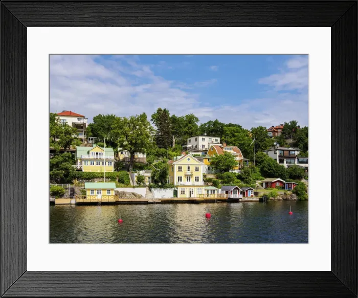 Framed Print : Stora Essingen, Stockholm, Stockholm County, Sweden