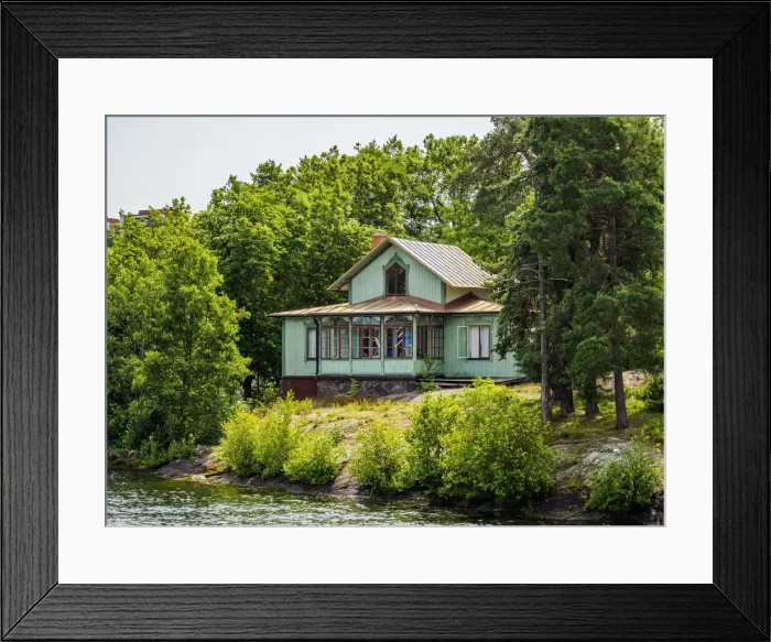 Framed Print : Lindholmen Island, Lake Malar, Stockholm, Stockholm County, Sweden