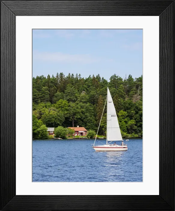 Framed Print : Sailboat at the Lake Malar, Stockholm, Stockholm County, Sweden Framed Print : Sailboat at the Lake Malar, Stockholm, Stockholm County, Sweden