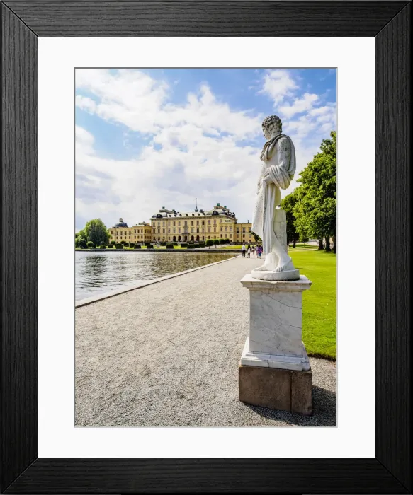 Framed Print : Sculpture in front of the Drottningholm Palace, Stockholm, Stockholm County, Sweden Framed Print : Sculpture in front of the Drottningholm Palace, Stockholm, Stockholm County, Sweden