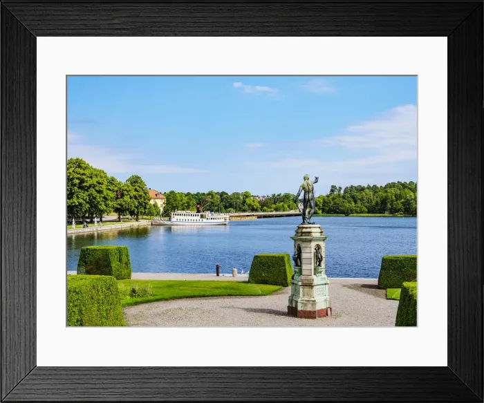Framed Print : Sculpture in front of the Drottningholm Palace, Stockholm, Stockholm County, Sweden Framed Print : Sculpture in front of the Drottningholm Palace, Stockholm, Stockholm County, Sweden