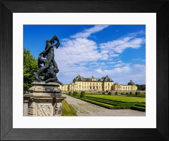 Framed Print : Drottningholm Palace Garden, Stockholm, Stockholm County, Sweden