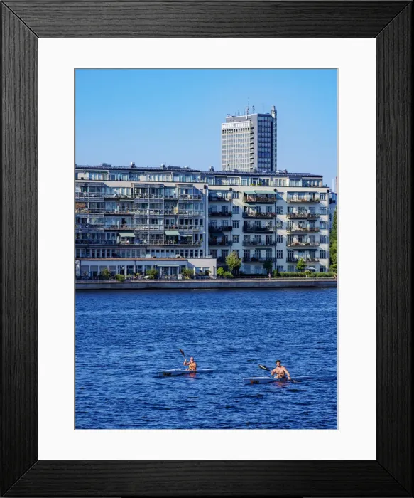 Framed Print : People kayaking in Marieberg, Stockholm, Stockholm County, Sweden Framed Print : People kayaking in Marieberg, Stockholm, Stockholm County, Sweden