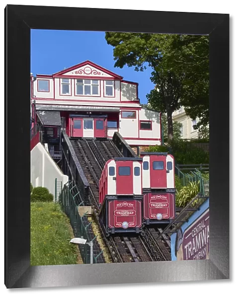 UK, England, Yorkshire, Scarborough, South Bay, Victorian tramway