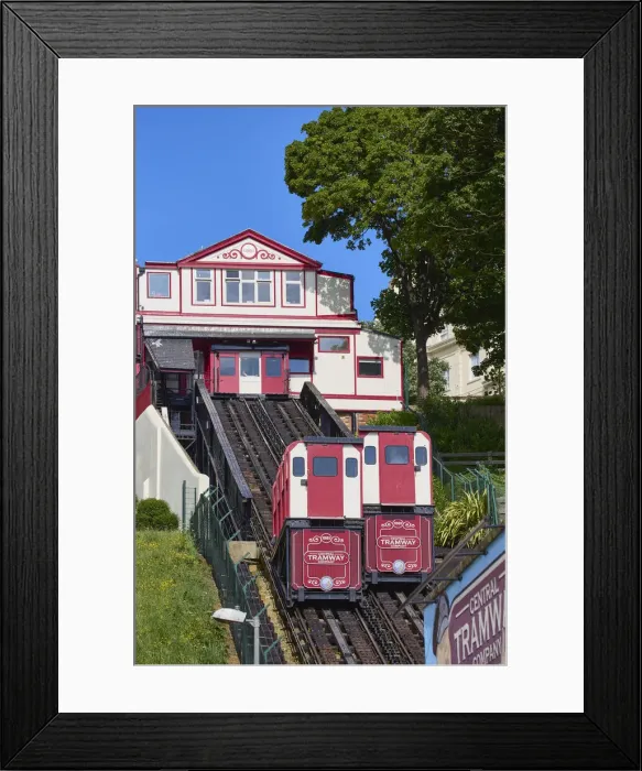 Framed Print : UK, England, Yorkshire, Scarborough, South Bay, Victorian tramway Framed Print : UK, England, Yorkshire, Scarborough, South Bay, Victorian tramway