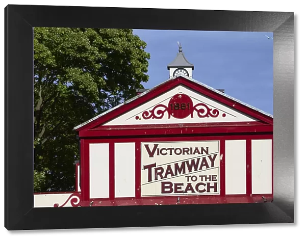 UK, England, Yorkshire, Scarborough, South Bay, Victorian tramway