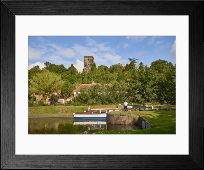 Framed Print : UK, England, West Midlands, Droitwich Spa, Vines Park, The Droitwich canal Framed Print : UK, England, West Midlands, Droitwich Spa, Vines Park, The Droitwich canal