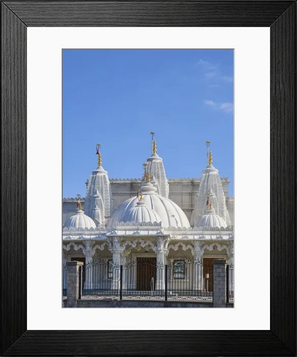 Framed Print : UK, England, East Midlands, Leicester, Rushey Mead, BAPS Shri Swaminarayan Mandir Framed Print : UK, England, East Midlands, Leicester, Rushey Mead, BAPS Shri Swaminarayan Mandir