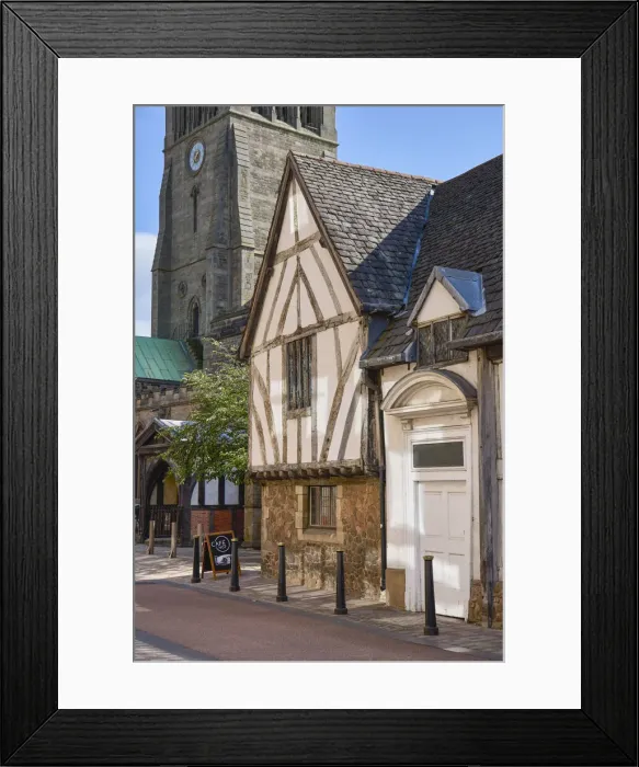 Framed Print : UK, England, East Midlands, Leicester, Leicester cathedral and The Guildhall Framed Print : UK, England, East Midlands, Leicester, Leicester cathedral and The Guildhall