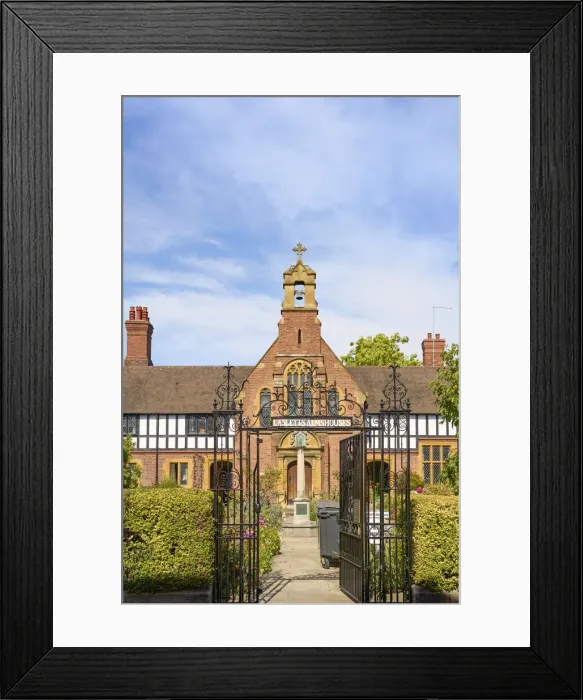Framed Print : UK, England, West Midlands, Worcestershire, Worcester, Lastetts almhouses Framed Print : UK, England, West Midlands, Worcestershire, Worcester, Lastetts almhouses