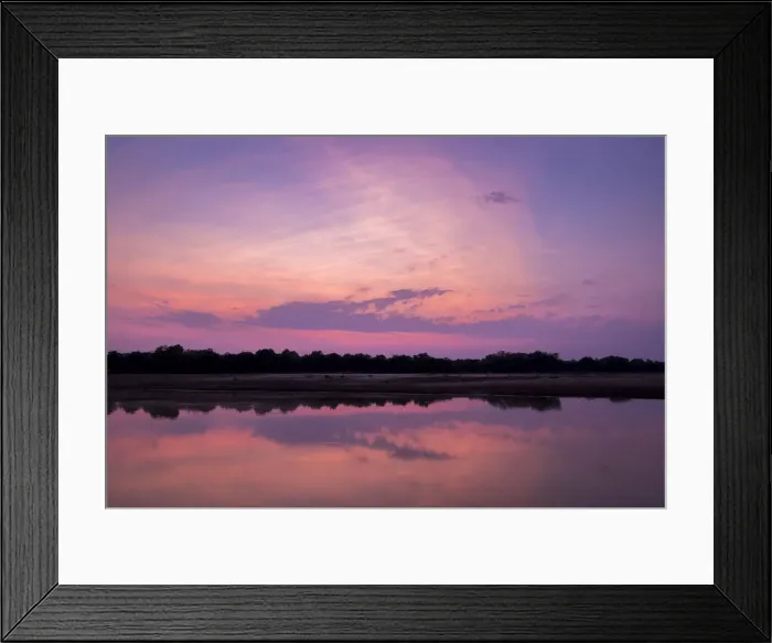 Framed Print : Sunrise over the Chongwe River, South Luangwa National Park, Zambia Framed Print : Sunrise over the Chongwe River, South Luangwa National Park, Zambia