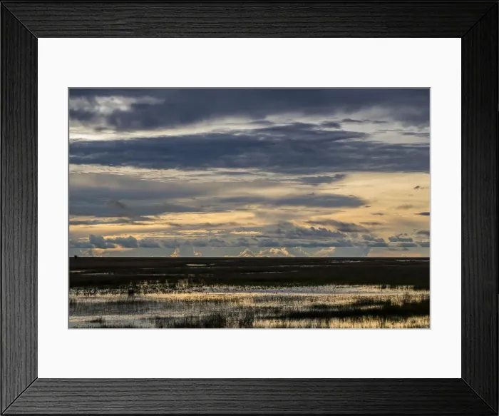 Framed Print : Sunset over grassland, Liuwa Plain National Park, Zambia Framed Print : Sunset over grassland, Liuwa Plain National Park, Zambia