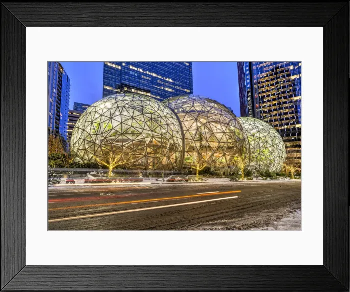 Framed Print : Amazon Spheres at Amazon headquarters campus, Seattle, Washington, USA Framed Print : Amazon Spheres at Amazon headquarters campus, Seattle, Washington, USA