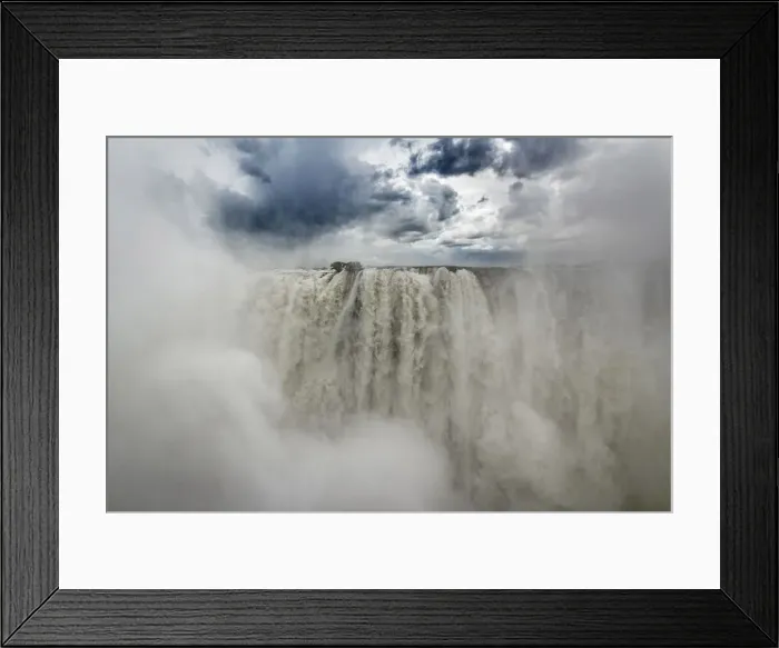 Framed Print : Victoria Falls in full flow in the rainy season, Livingstone, Zambia Framed Print : Victoria Falls in full flow in the rainy season, Livingstone, Zambia