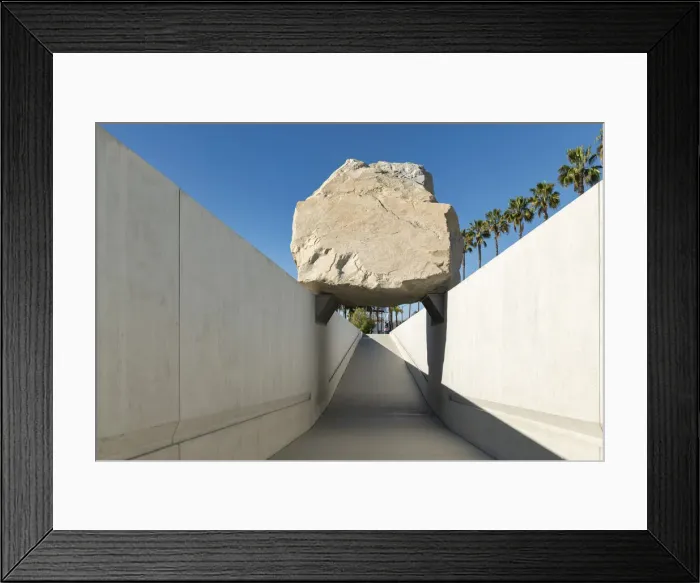 Framed Print : Levitated Mass by Michael Heizer, Los Angeles County Museum of Art (LACMA), Los Angeles, California, USA Framed Print : Levitated Mass by Michael Heizer, Los Angeles County Museum of Art (LACMA), Los Angeles, California, USA