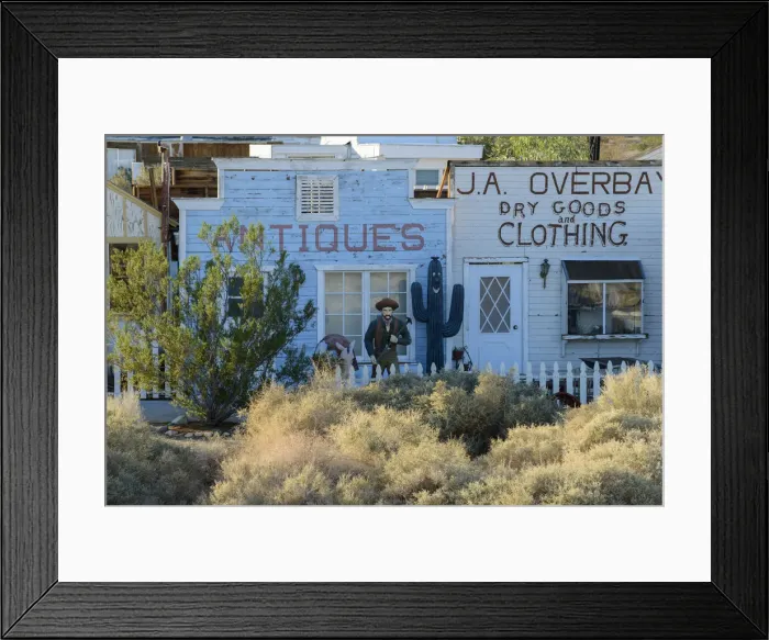 Framed Print : USA, California, Pearsonville, The Golden Cactus Ghost Town Framed Print : USA, California, Pearsonville, The Golden Cactus Ghost Town