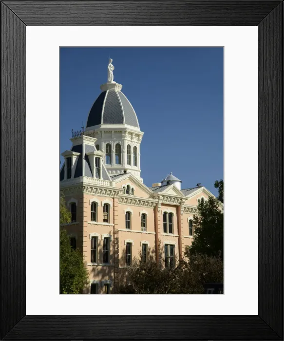 Framed Print : USA, West Texas, Texas, Marfa, Presidio County Courthouse Framed Print : USA, West Texas, Texas, Marfa, Presidio County Courthouse