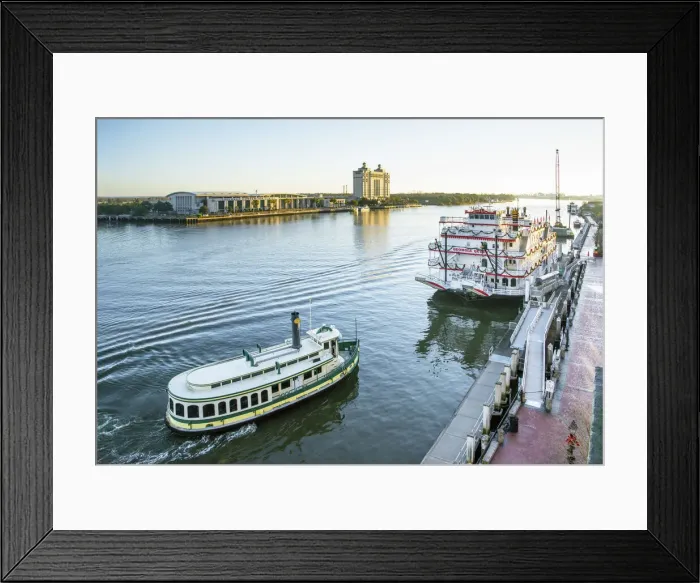 Framed Print : Georgia, Savannah, Riverboat, Riverfront, Ferry, Savannah River Framed Print : Georgia, Savannah, Riverboat, Riverfront, Ferry, Savannah River