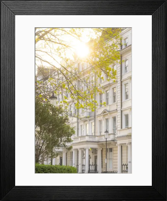 Framed Print : Terraced houses, South Kensington, London, England, UK Framed Print : Terraced houses, South Kensington, London, England, UK