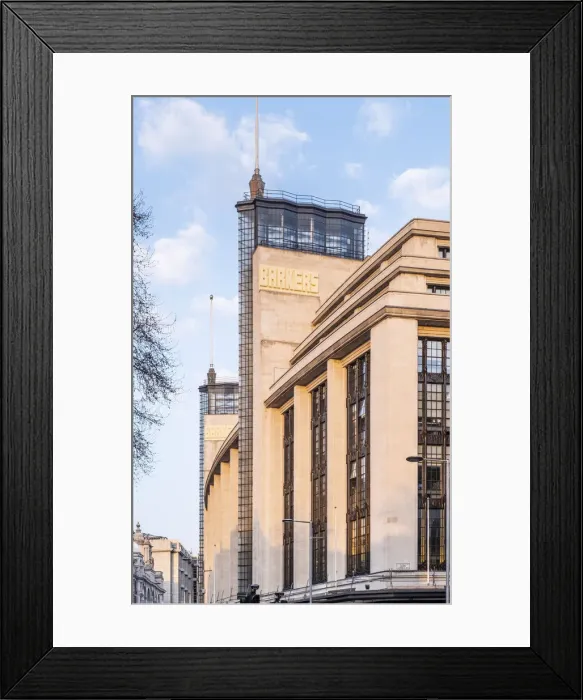 Framed Print : Former Barkers Department Store, Kensington High Street, South Kensington, London, England, UK Framed Print : Former Barkers Department Store, Kensington High Street, South Kensington, London, England, UK