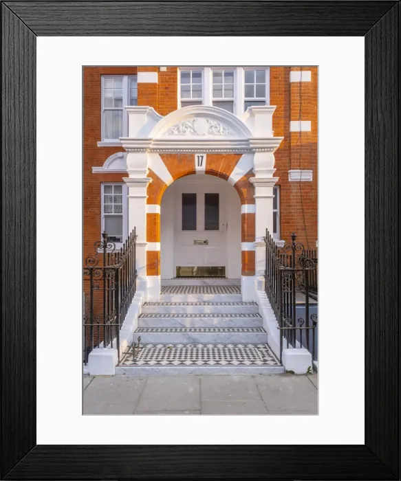 Framed Print : Doorway, Kensington, London, England, UK Framed Print : Doorway, Kensington, London, England, UK