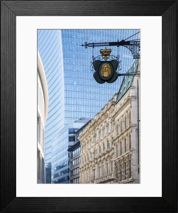 Framed Print : Walkie Talkie Building, Lombard Street, City of London, London, England, UK Framed Print : Walkie Talkie Building, Lombard Street, City of London, London, England, UK