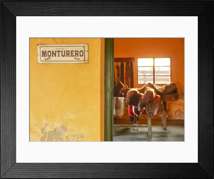Framed Print : The saddle room (Spanish: Monturero) of the Estancia La Violeta Polo Club at sunset, Chajari, Entre Rios, Argentina Framed Print : The saddle room (Spanish: Monturero) of the Estancia La Violeta Polo Club at sunset, Chajari, Entre Rios, Argentina