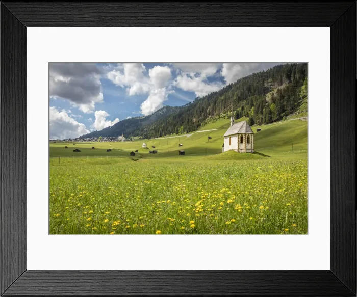 Framed Print : Chapel in the meadows near Obertilliach in the Lesachtal valley, East Tyrol, Tyrol, Austria Framed Print : Chapel in the meadows near Obertilliach in the Lesachtal valley, East Tyrol, Tyrol, Austria