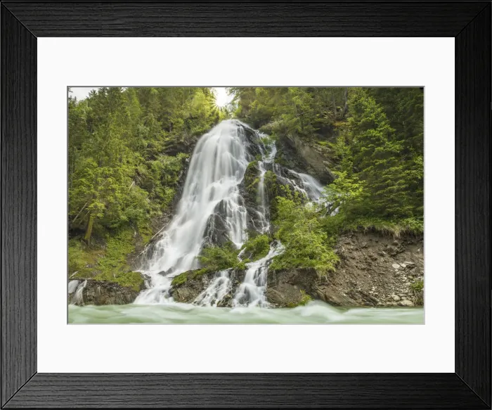 Framed Print : Haslacher waterfall, Kalser Tal, Kals am Groszglockner, East Tyrol, Tyrol, Austria Framed Print : Haslacher waterfall, Kalser Tal, Kals am Groszglockner, East Tyrol, Tyrol, Austria