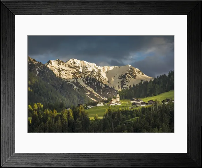 Framed Print : The village of Hollbruck above the Pustertal, East Tyrol, Tyrol, Austria Framed Print : The village of Hollbruck above the Pustertal, East Tyrol, Tyrol, Austria