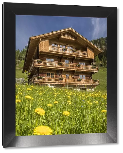 Historical mountain farm in Kalkstein, Innervillgraten, Villgratental, East Tyrol, Tyrol, Austria