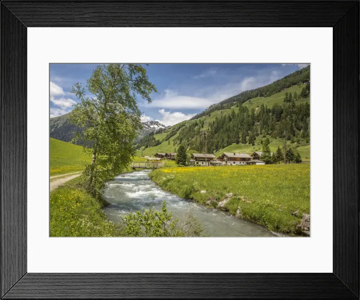 Framed Print : Villgratenbach in Innervillgraten in Villgratental, East Tyrol, Tyrol, Austria Framed Print : Villgratenbach in Innervillgraten in Villgratental, East Tyrol, Tyrol, Austria