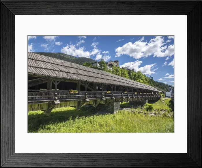 Framed Print : Historical Bunbrugge bridge and Heinfels Castle, Heinfels, East Tyrol, Tyrol, Austria Framed Print : Historical Bunbrugge bridge and Heinfels Castle, Heinfels, East Tyrol, Tyrol, Austria