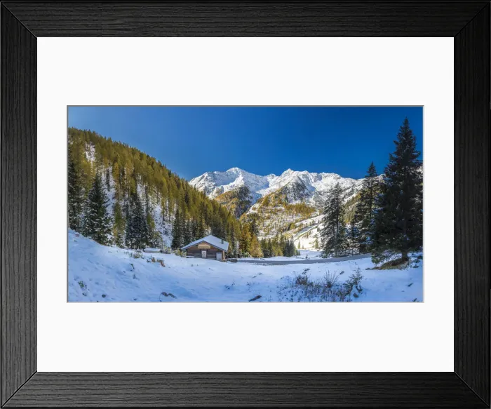 Framed Print : View from the Oberalleralm into the Villgratental with the Riesenspitze (2, 774 m), East Tyrol, Tyrol, Austria Framed Print : View from the Oberalleralm into the Villgratental with the Riesenspitze (2, 774 m), East Tyrol, Tyrol, Austria