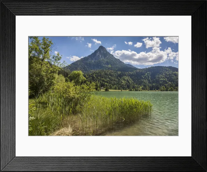 Framed Print : View of the Pendling (1, 563 m) from Lake Thiersee, Breiten, Tyrol, Austria Framed Print : View of the Pendling (1, 563 m) from Lake Thiersee, Breiten, Tyrol, Austria