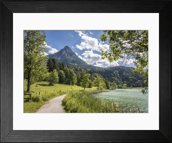 Framed Print : View of the Pendling (1, 563 m) from Thiersee, Breiten, Tyrol, Austria Framed Print : View of the Pendling (1, 563 m) from Thiersee, Breiten, Tyrol, Austria